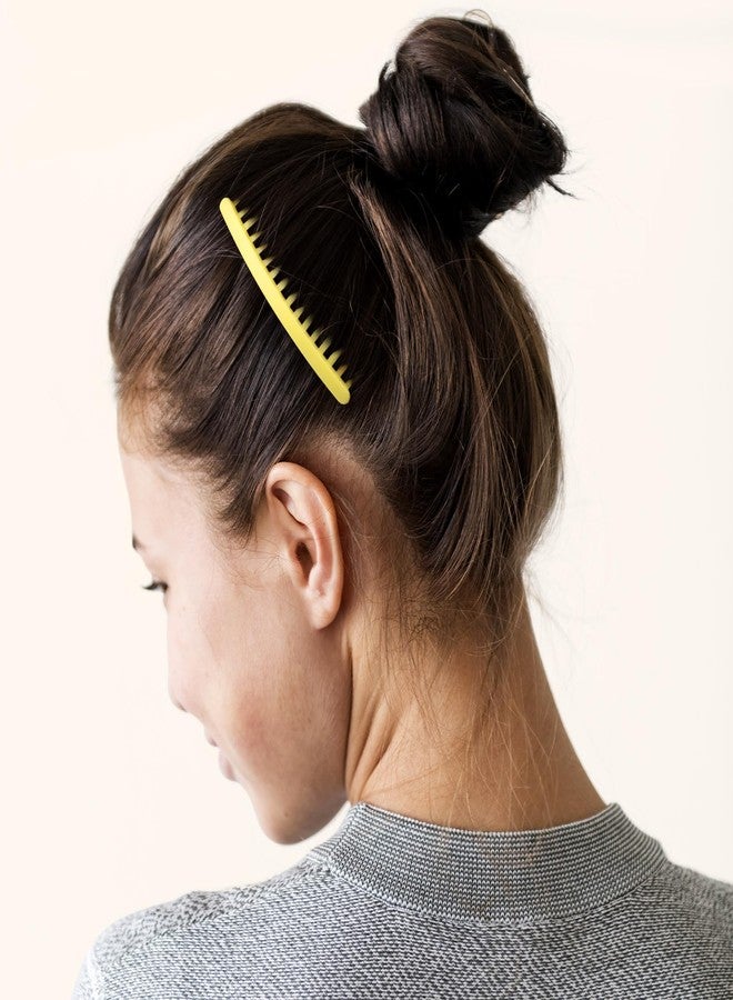 CustomyLife 21pcs Colorful Hair Side Comb for Women, Non-Slip French Plastic Bun Updo Decorative Hair Comb, Classic Non-Faded Hair Twist Pin Clip Accessories for Various Hairstyles - Image 5